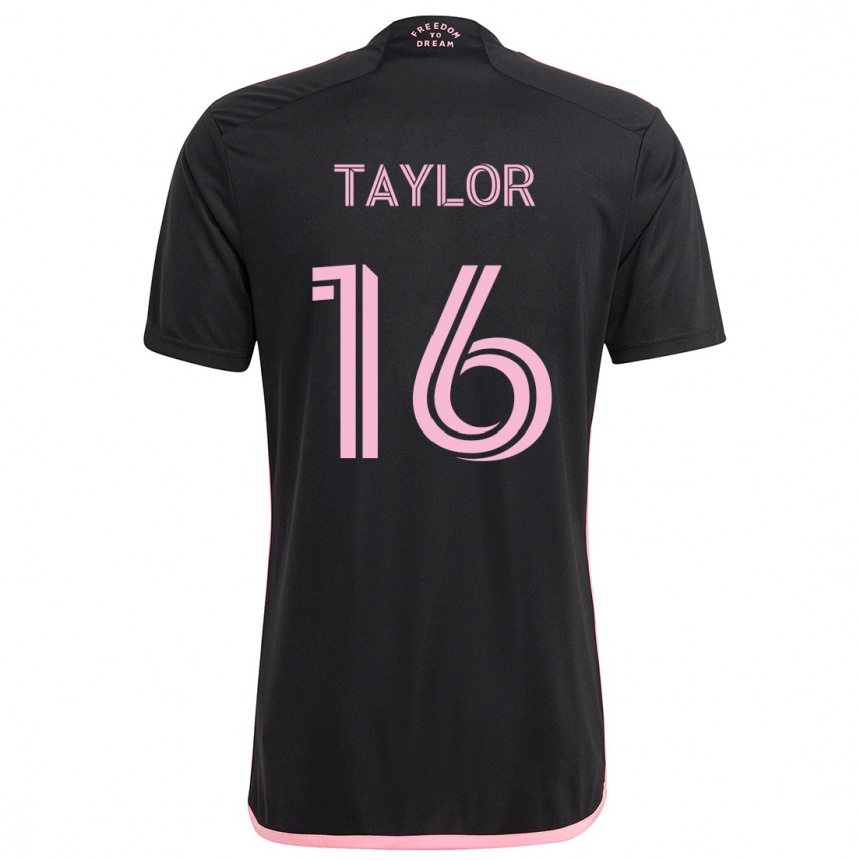 Niño Fútbol Camiseta Robert Taylor #16 Negro 2ª Equipación 2024/25