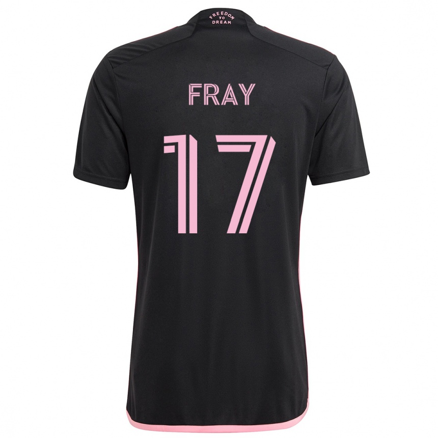 Niño Fútbol Camiseta Ian Fray #17 Negro 2ª Equipación 2024/25