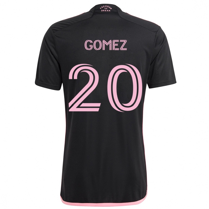 Niño Fútbol Camiseta Diego Gómez #20 Negro 2ª Equipación 2024/25