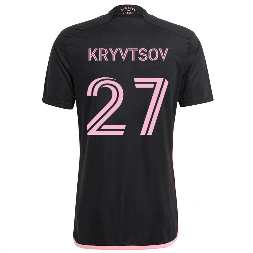 Niño Fútbol Camiseta Sergiy Kryvtsov #27 Negro 2ª Equipación 2024/25