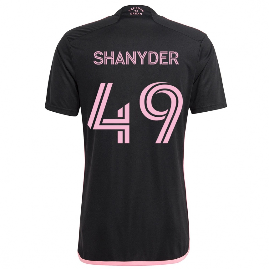 Niño Fútbol Camiseta Shanyder Borgelin #49 Negro 2ª Equipación 2024/25