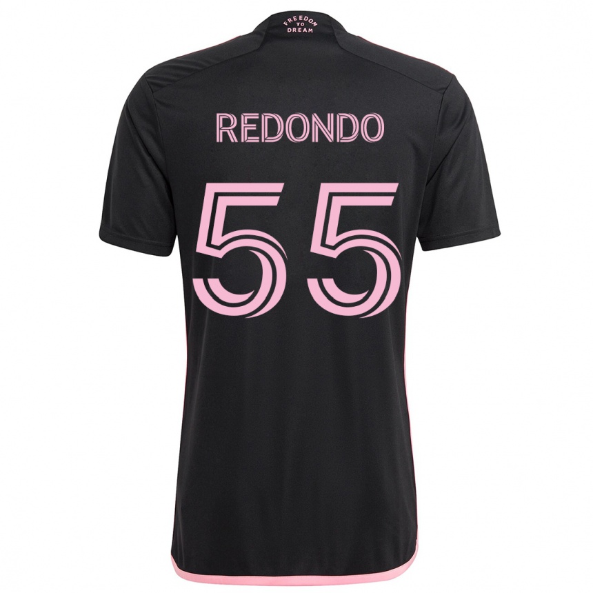 Niño Fútbol Camiseta Federico Redondo #55 Negro 2ª Equipación 2024/25