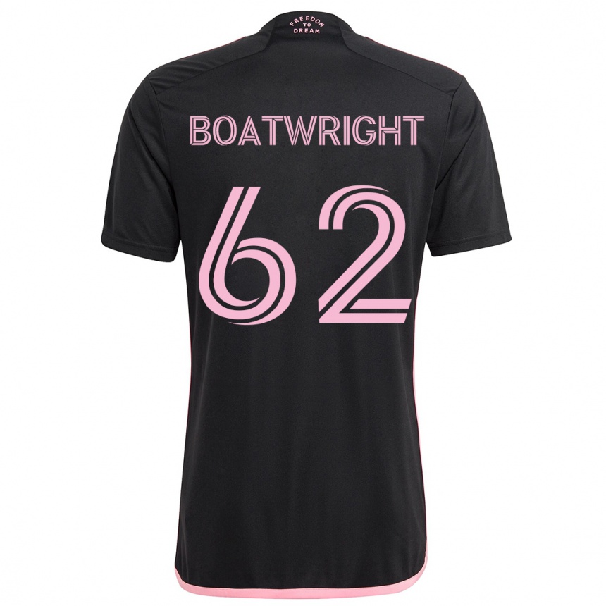 Niño Fútbol Camiseta Israel Boatwright #62 Negro 2ª Equipación 2024/25