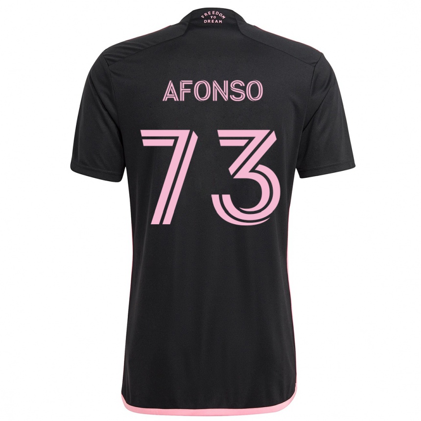 Niño Fútbol Camiseta Leo Afonso #73 Negro 2ª Equipación 2024/25