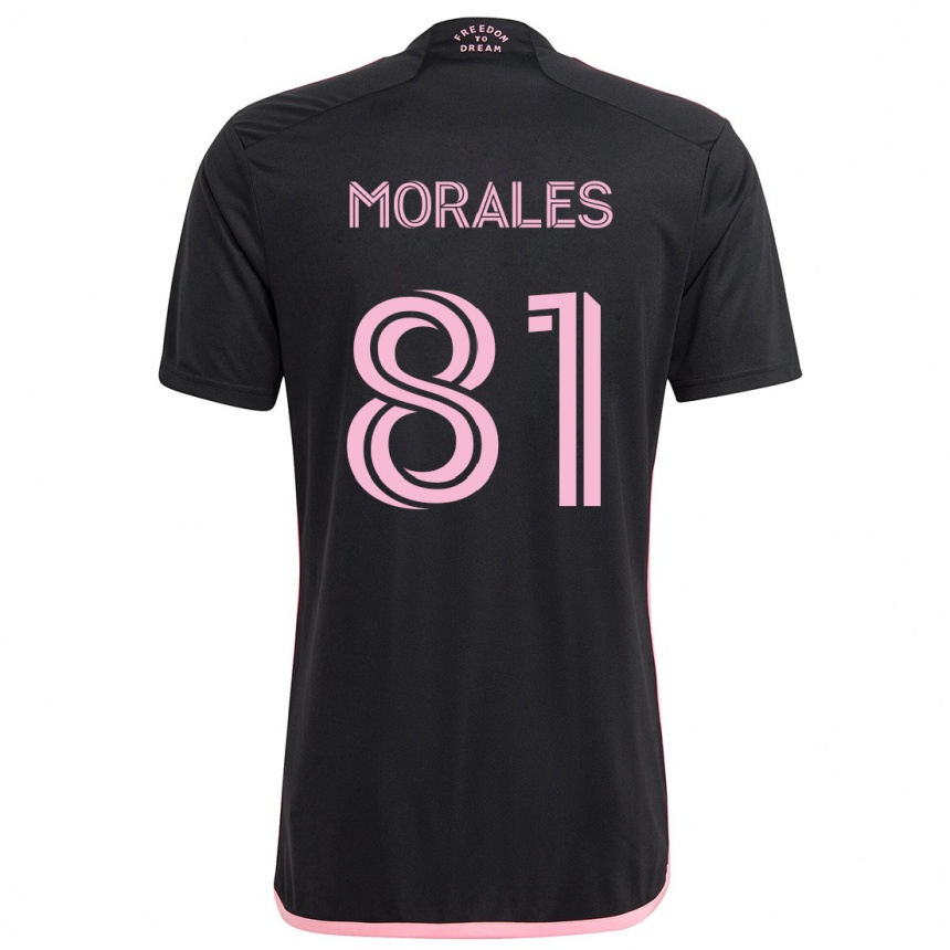 Niño Fútbol Camiseta Santiago Morales #81 Negro 2ª Equipación 2024/25