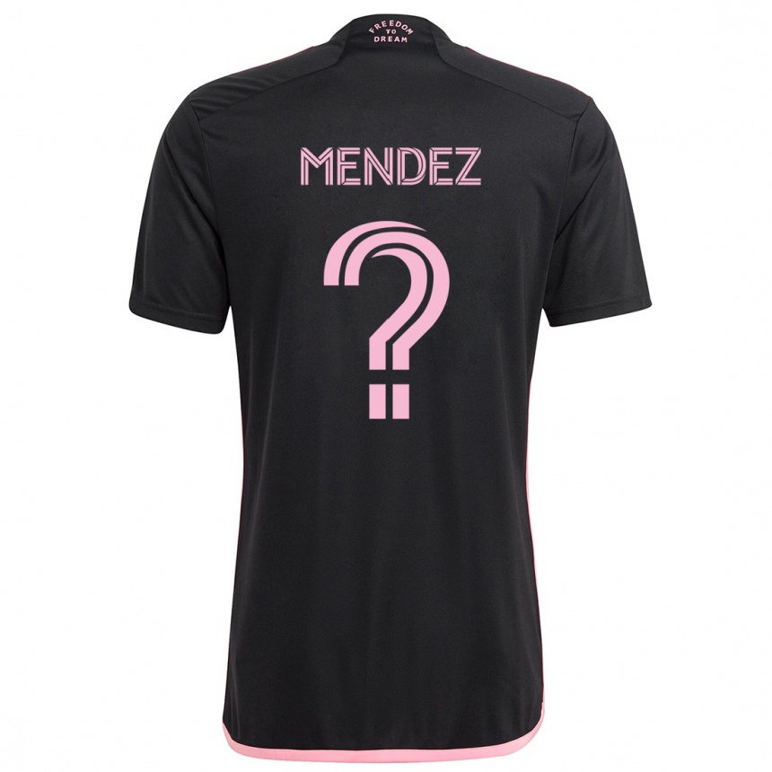 Niño Fútbol Camiseta Dylan Mendez #0 Negro 2ª Equipación 2024/25