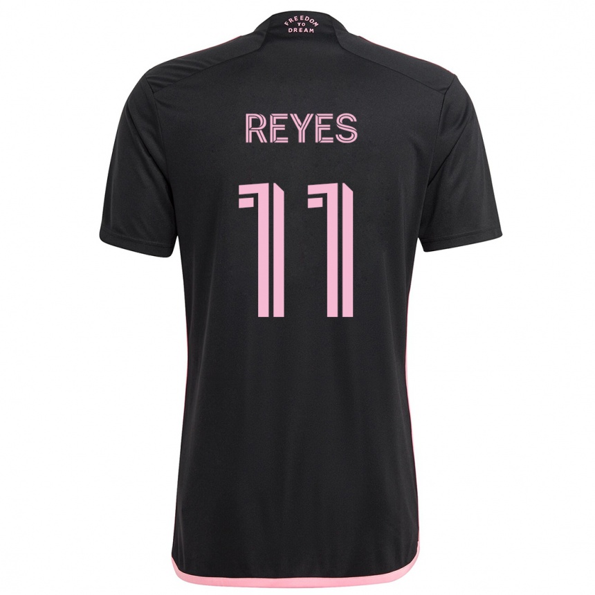 Niño Fútbol Camiseta Dairon Reyes #11 Negro 2ª Equipación 2024/25