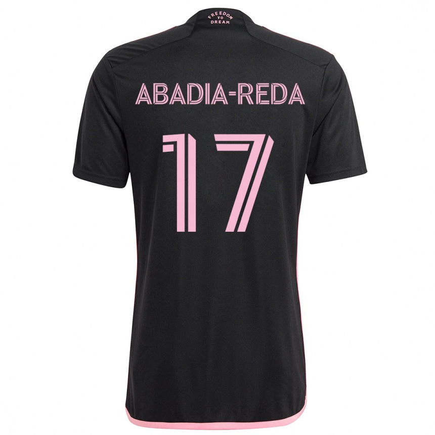 Niño Fútbol Camiseta Ezequiel Abadia-Reda #17 Negro 2ª Equipación 2024/25