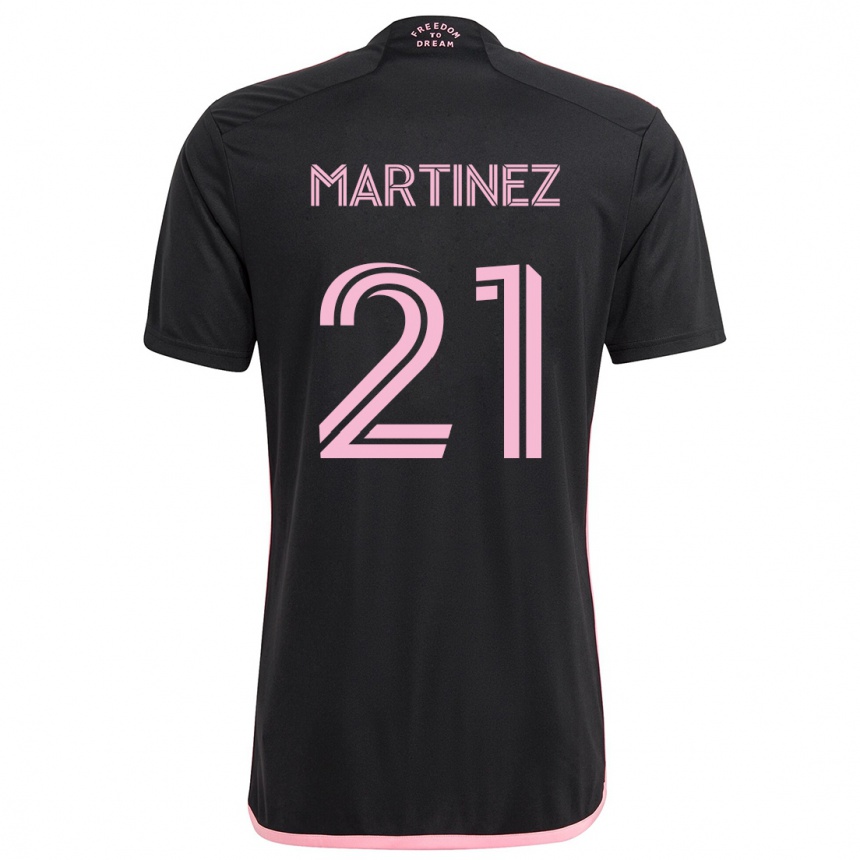 Niño Fútbol Camiseta Derrek Martinez #21 Negro 2ª Equipación 2024/25