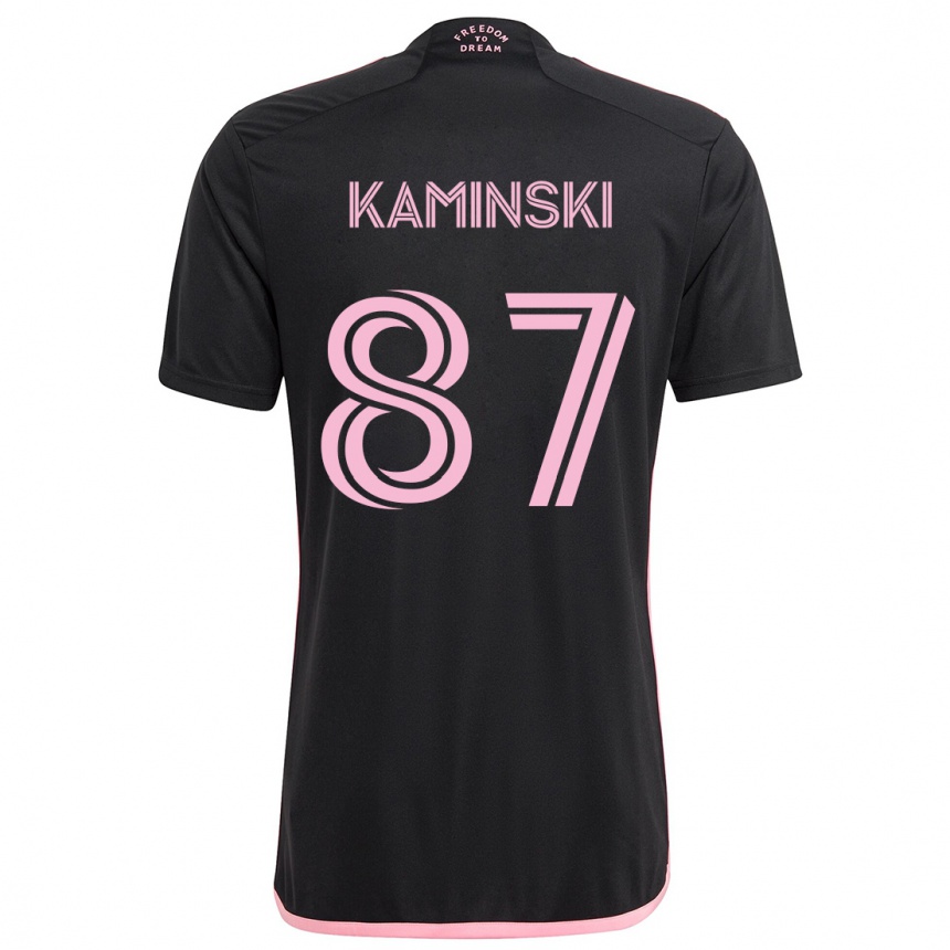 Niño Fútbol Camiseta Brett Kaminski #87 Negro 2ª Equipación 2024/25