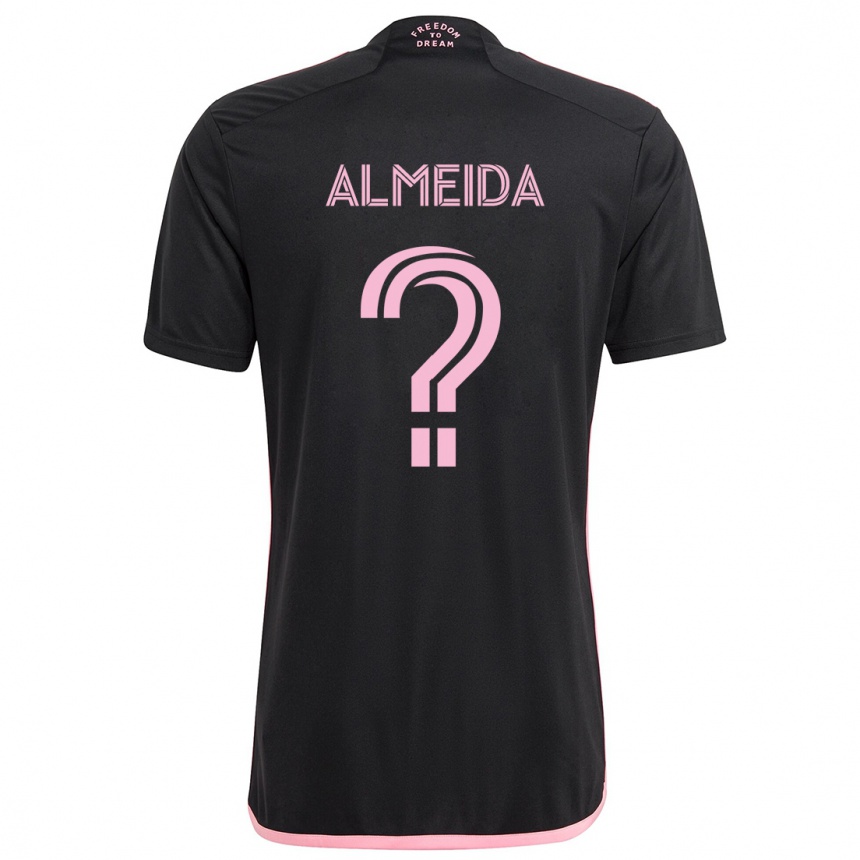 Niño Fútbol Camiseta Nicholas Almeida #0 Negro 2ª Equipación 2024/25