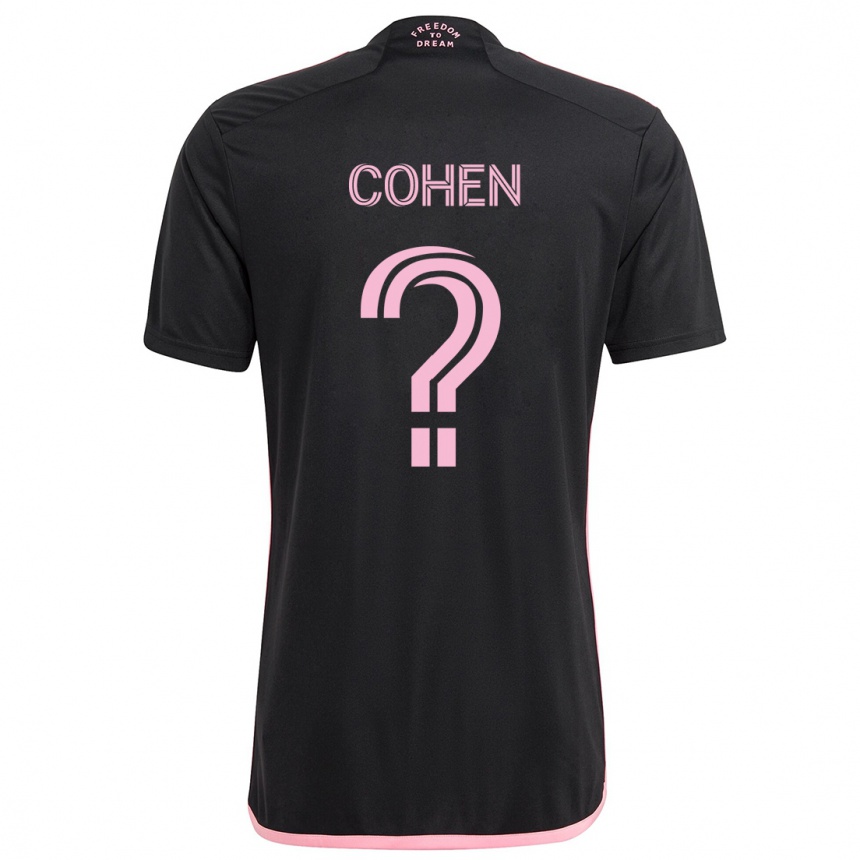 Niño Fútbol Camiseta Yuval Cohen #0 Negro 2ª Equipación 2024/25