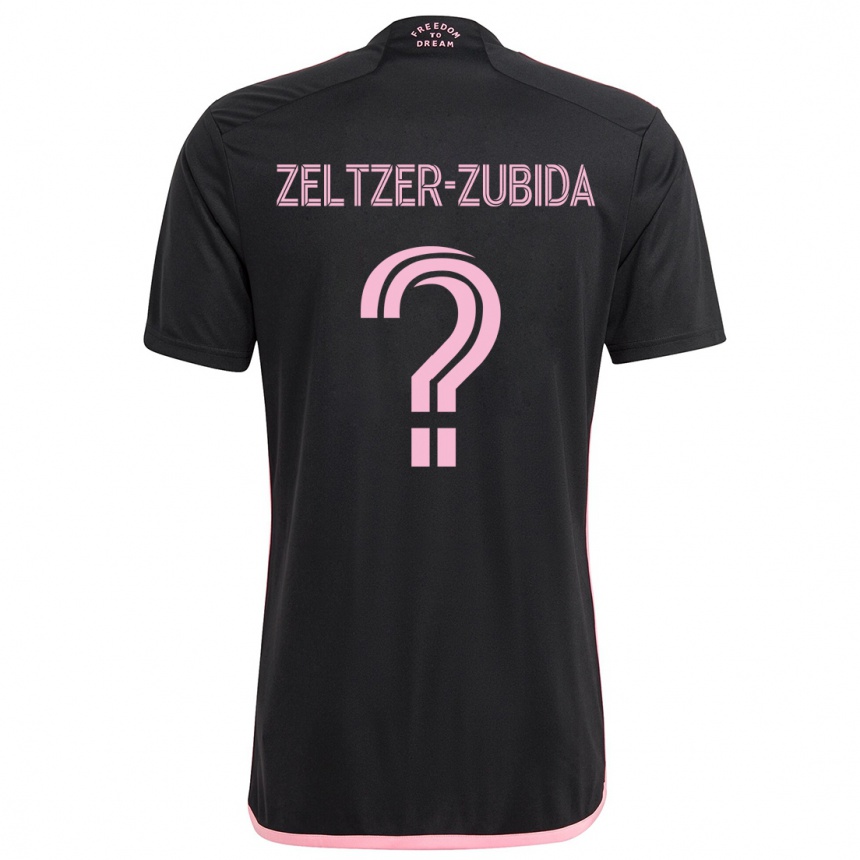 Niño Fútbol Camiseta Idoh Zeltzer-Zubida #0 Negro 2ª Equipación 2024/25