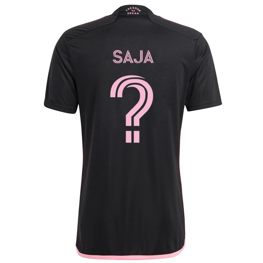 Niño Fútbol Camiseta Mateo Saja #0 Negro 2ª Equipación 2024/25