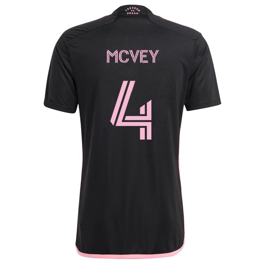 Niño Fútbol Camiseta Christopher Mcvey #4 Negro 2ª Equipación 2024/25