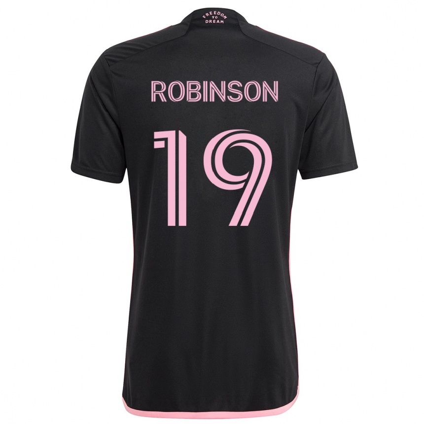 Niño Fútbol Camiseta Robbie Robinson #19 Negro 2ª Equipación 2024/25