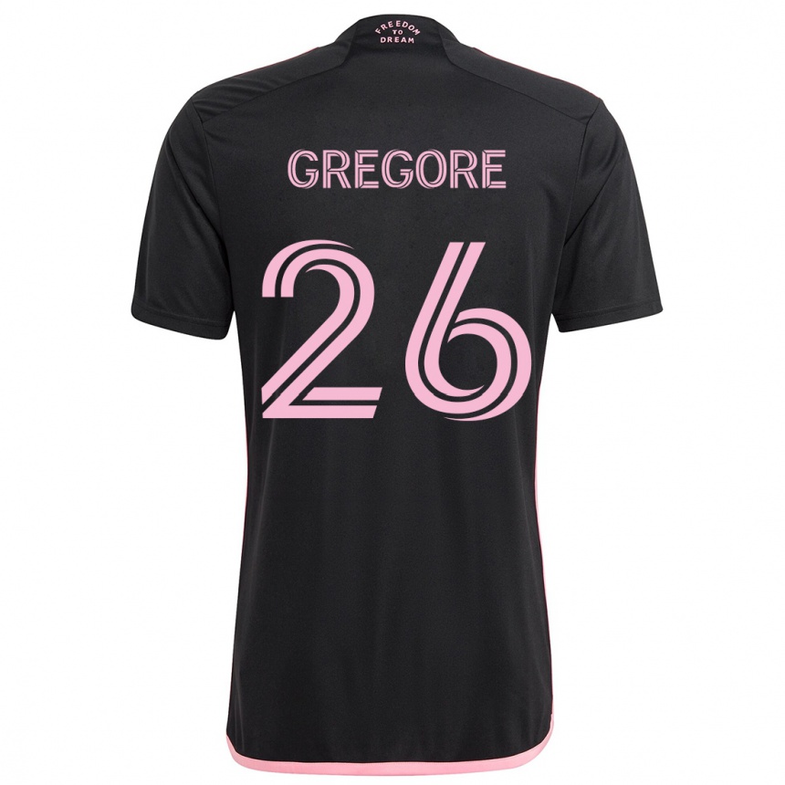 Niño Fútbol Camiseta Gregore #26 Negro 2ª Equipación 2024/25