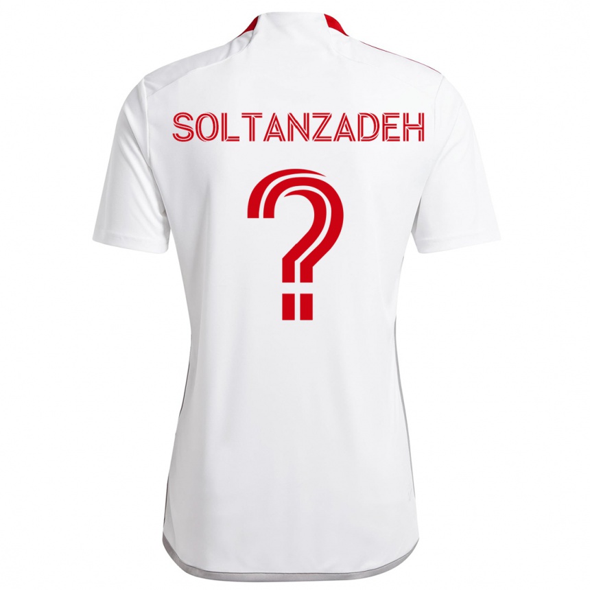 Niño Fútbol Camiseta Shayan Soltanzadeh #0 Blanco Rojo 2ª Equipación 2024/25