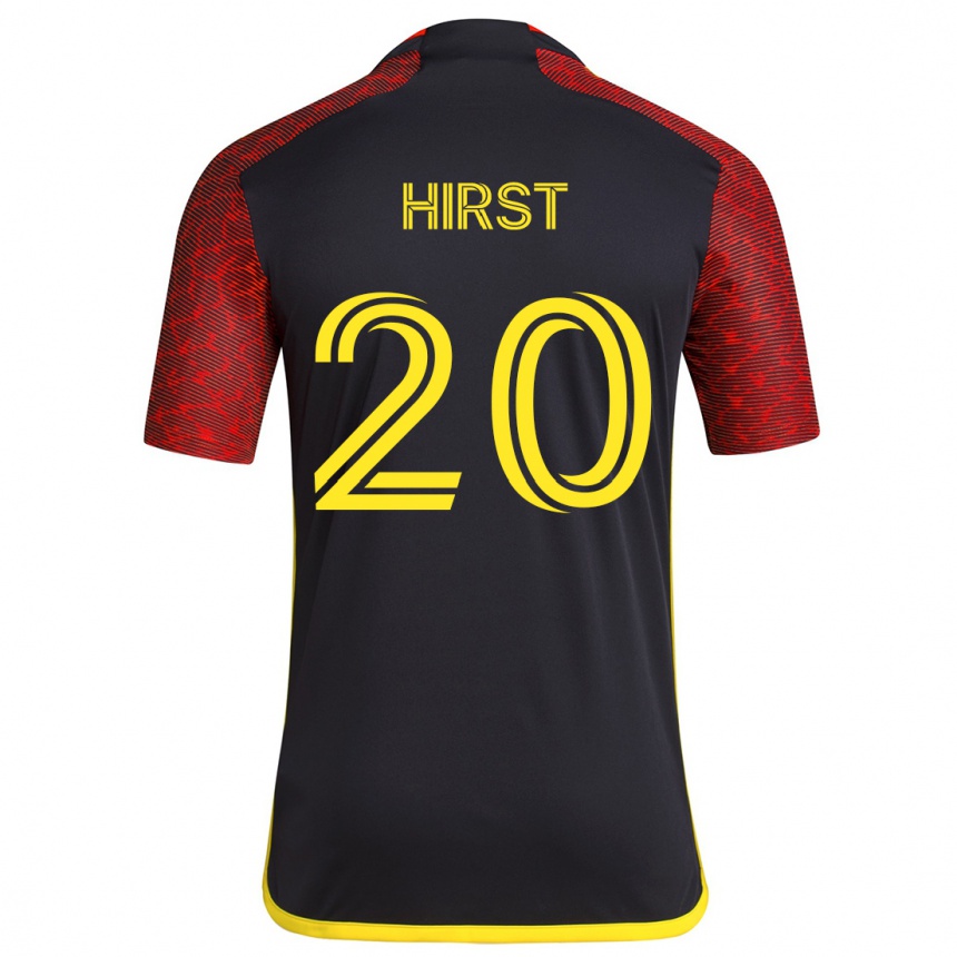 Niño Fútbol Camiseta Sophie Hirst #20 Negro Rojo 2ª Equipación 2024/25