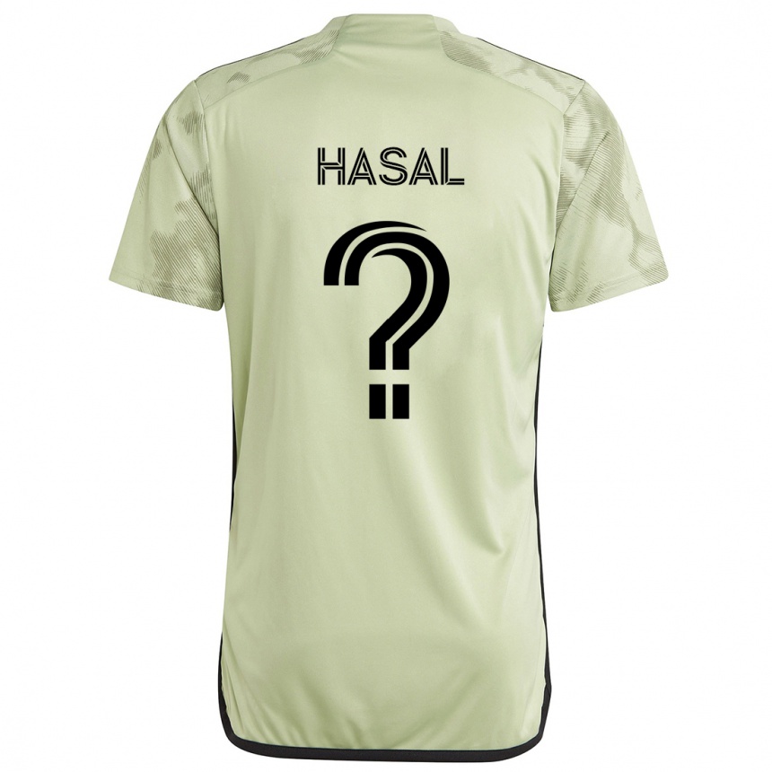 Niño Fútbol Camiseta Thomas Hasal #0 Verde Claro 2ª Equipación 2024/25