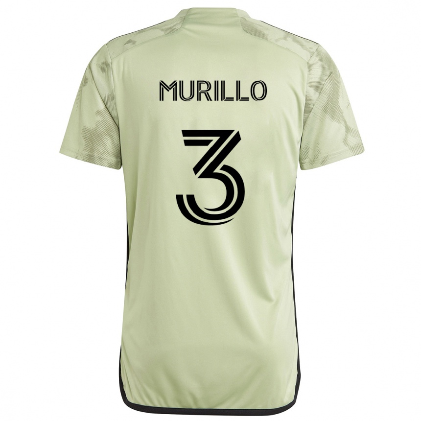 Niño Fútbol Camiseta Jesús Murillo #3 Verde Claro 2ª Equipación 2024/25