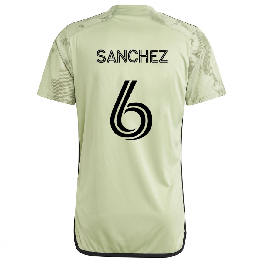 Niño Fútbol Camiseta Ilie Sánchez #6 Verde Claro 2ª Equipación 2024/25