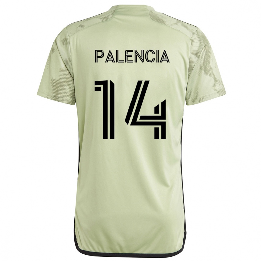 Niño Fútbol Camiseta Sergi Palencia #14 Verde Claro 2ª Equipación 2024/25