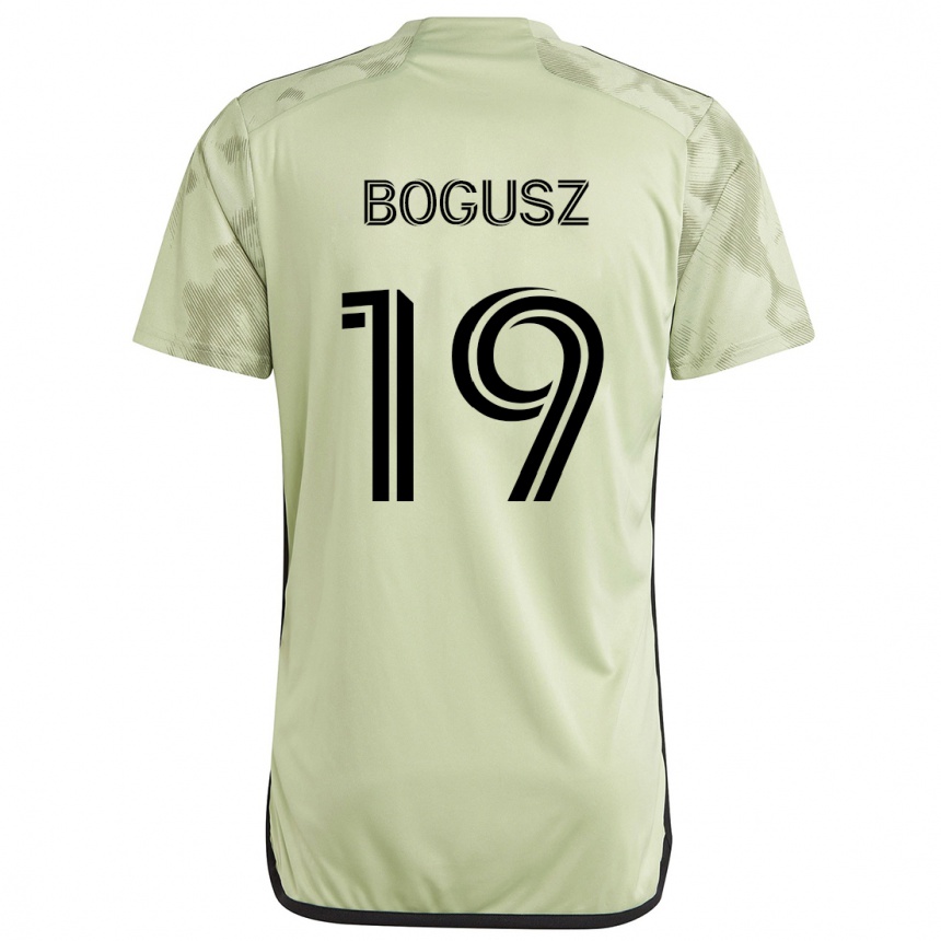 Niño Fútbol Camiseta Mateusz Bogusz #19 Verde Claro 2ª Equipación 2024/25