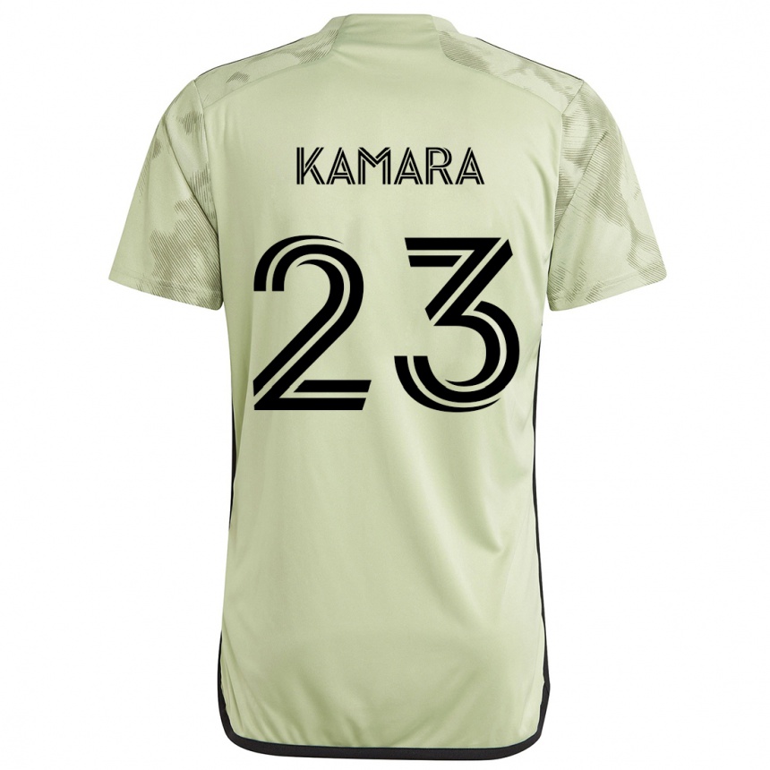 Niño Fútbol Camiseta Kei Kamara #23 Verde Claro 2ª Equipación 2024/25