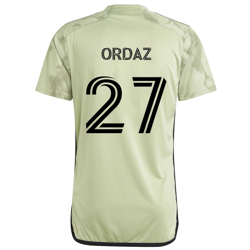 Niño Fútbol Camiseta Nathan Ordaz #27 Verde Claro 2ª Equipación 2024/25