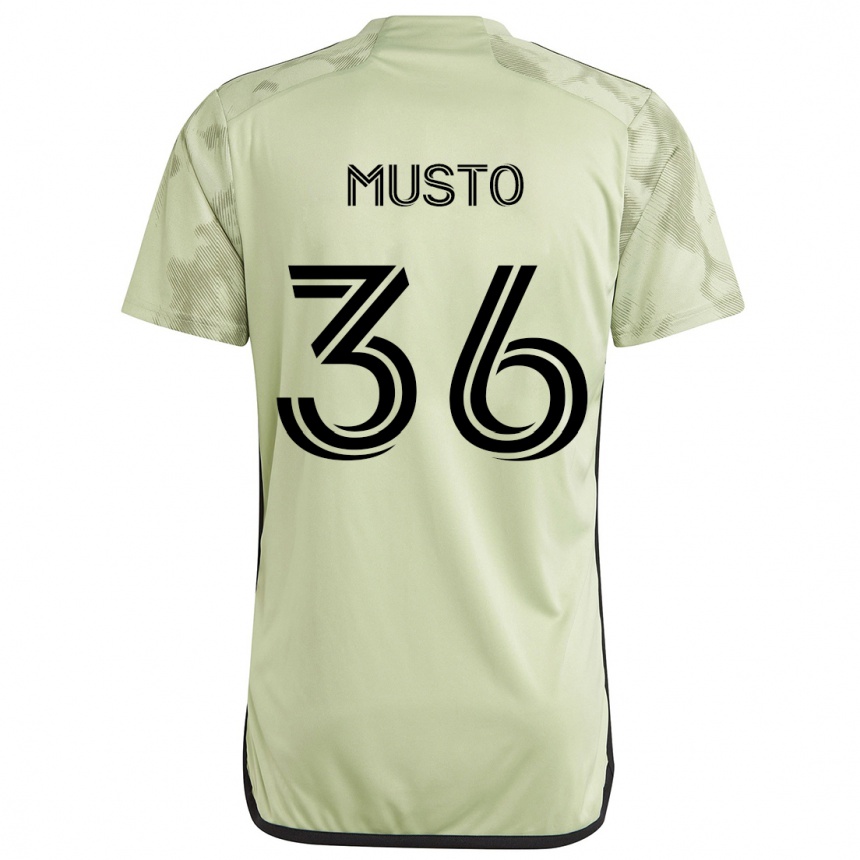 Niño Fútbol Camiseta Tommy Musto #36 Verde Claro 2ª Equipación 2024/25