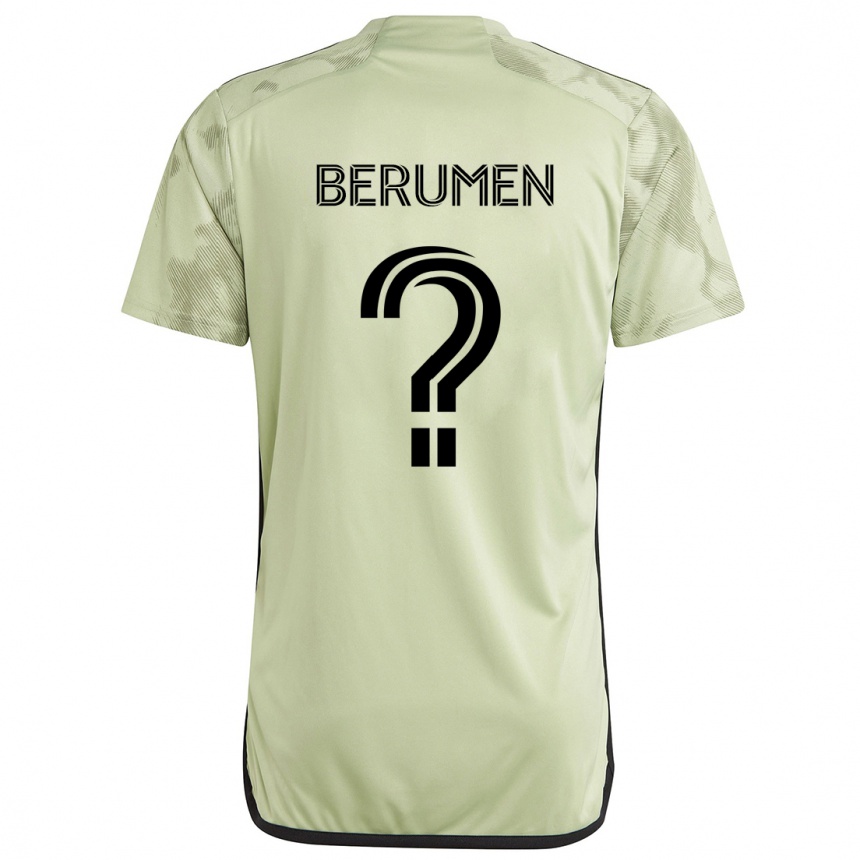 Niño Fútbol Camiseta Eddy Berumen #0 Verde Claro 2ª Equipación 2024/25