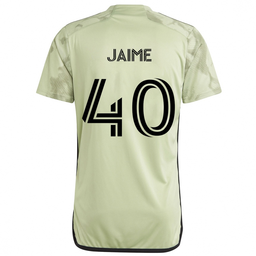 Niño Fútbol Camiseta Christopher Jaime #40 Verde Claro 2ª Equipación 2024/25