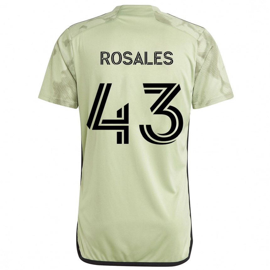 Niño Fútbol Camiseta Diego Rosales #43 Verde Claro 2ª Equipación 2024/25