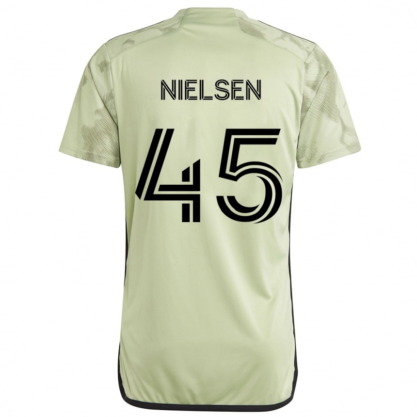 Niño Fútbol Camiseta Kenny Nielsen #45 Verde Claro 2ª Equipación 2024/25