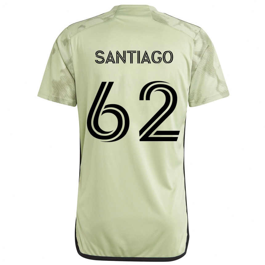 Niño Fútbol Camiseta Joshua Santiago #62 Verde Claro 2ª Equipación 2024/25