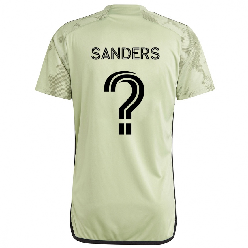 Niño Fútbol Camiseta Adrian Sanders #0 Verde Claro 2ª Equipación 2024/25