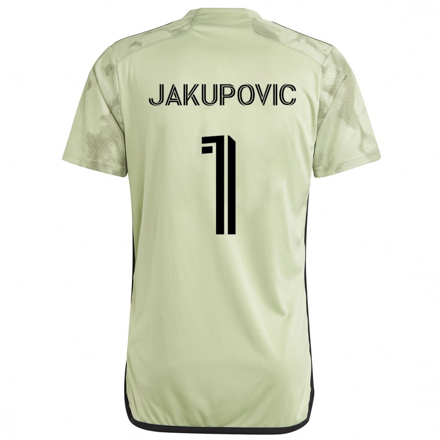 Niño Fútbol Camiseta Eldin Jakupović #1 Verde Claro 2ª Equipación 2024/25