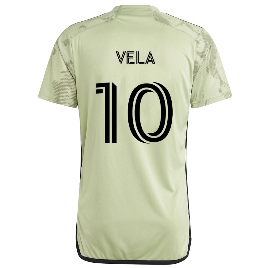 Niño Fútbol Camiseta Carlos Vela #10 Verde Claro 2ª Equipación 2024/25