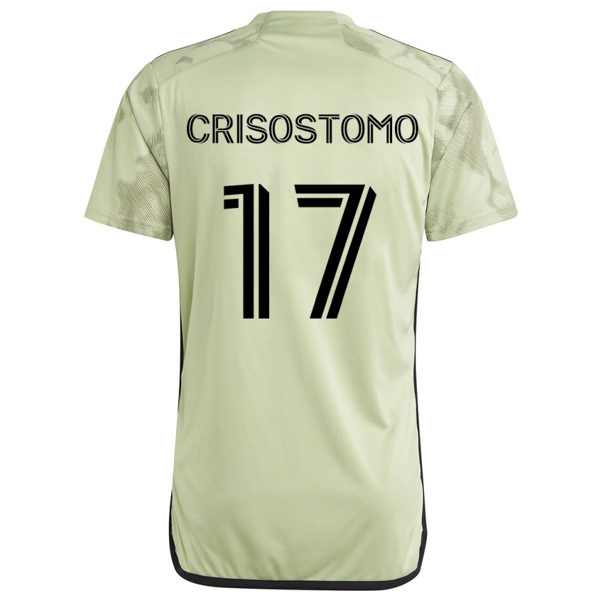 Niño Fútbol Camiseta Danny Crisostomo #17 Verde Claro 2ª Equipación 2024/25