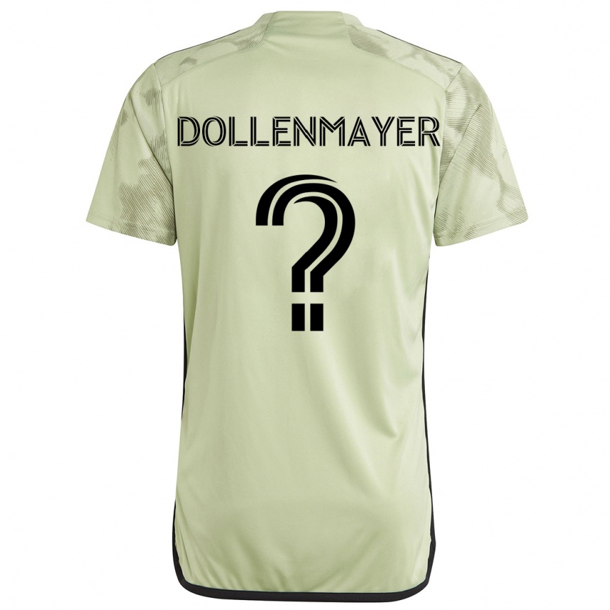 Niño Fútbol Camiseta Noah Dollenmayer #0 Verde Claro 2ª Equipación 2024/25