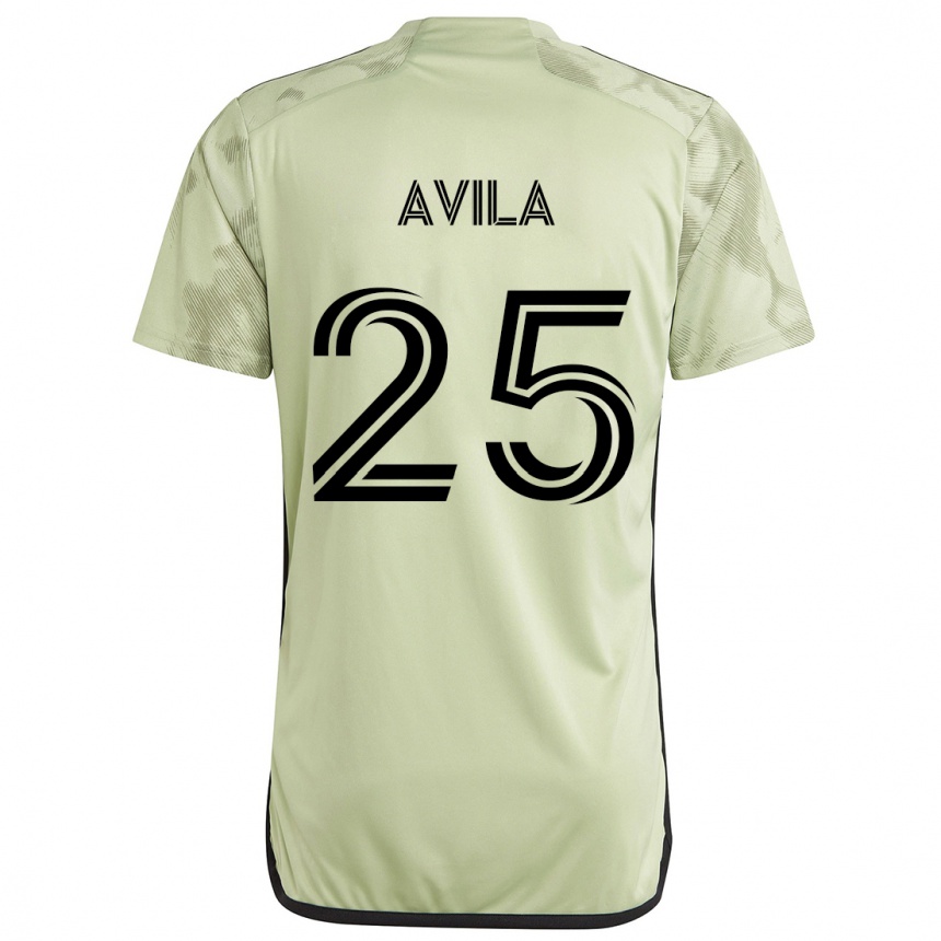 Niño Fútbol Camiseta Armando Avila #25 Verde Claro 2ª Equipación 2024/25