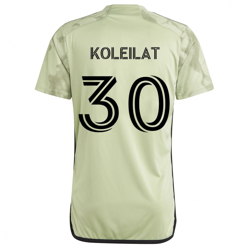 Niño Fútbol Camiseta Jassem Koleilat #30 Verde Claro 2ª Equipación 2024/25