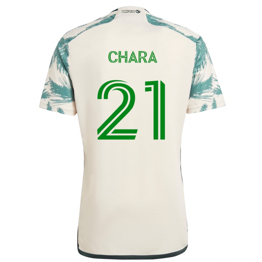 Niño Fútbol Camiseta Diego Chará #21 Beige Marrón 2ª Equipación 2024/25