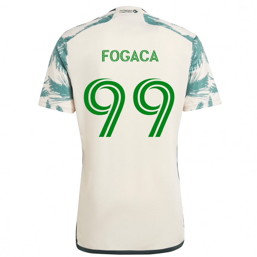 Niño Fútbol Camiseta Nathan Fogaça #99 Beige Marrón 2ª Equipación 2024/25