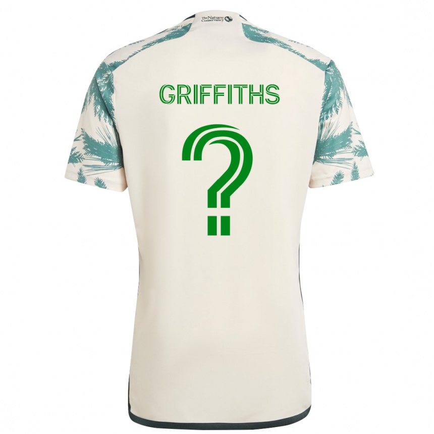 Niño Fútbol Camiseta Reo Griffiths #0 Beige Marrón 2ª Equipación 2024/25