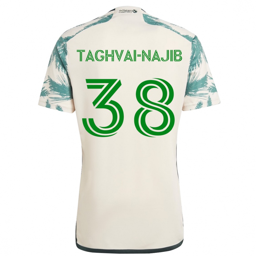 Niño Fútbol Camiseta Braxton Taghvai-Najib #38 Beige Marrón 2ª Equipación 2024/25