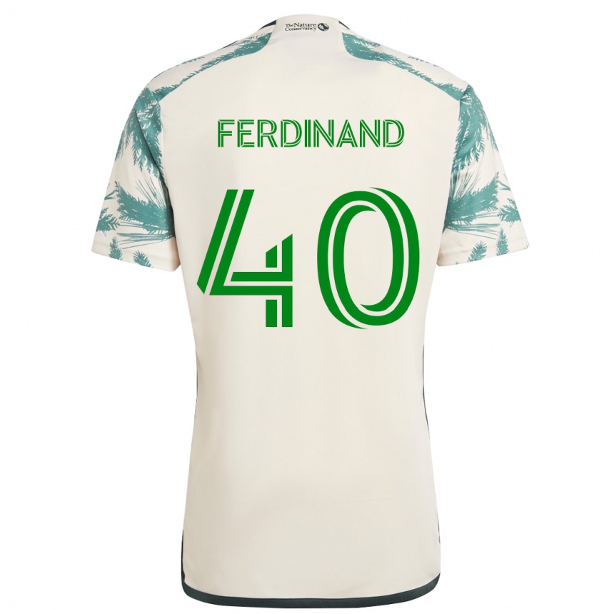 Niño Fútbol Camiseta Keesean Ferdinand #40 Beige Marrón 2ª Equipación 2024/25