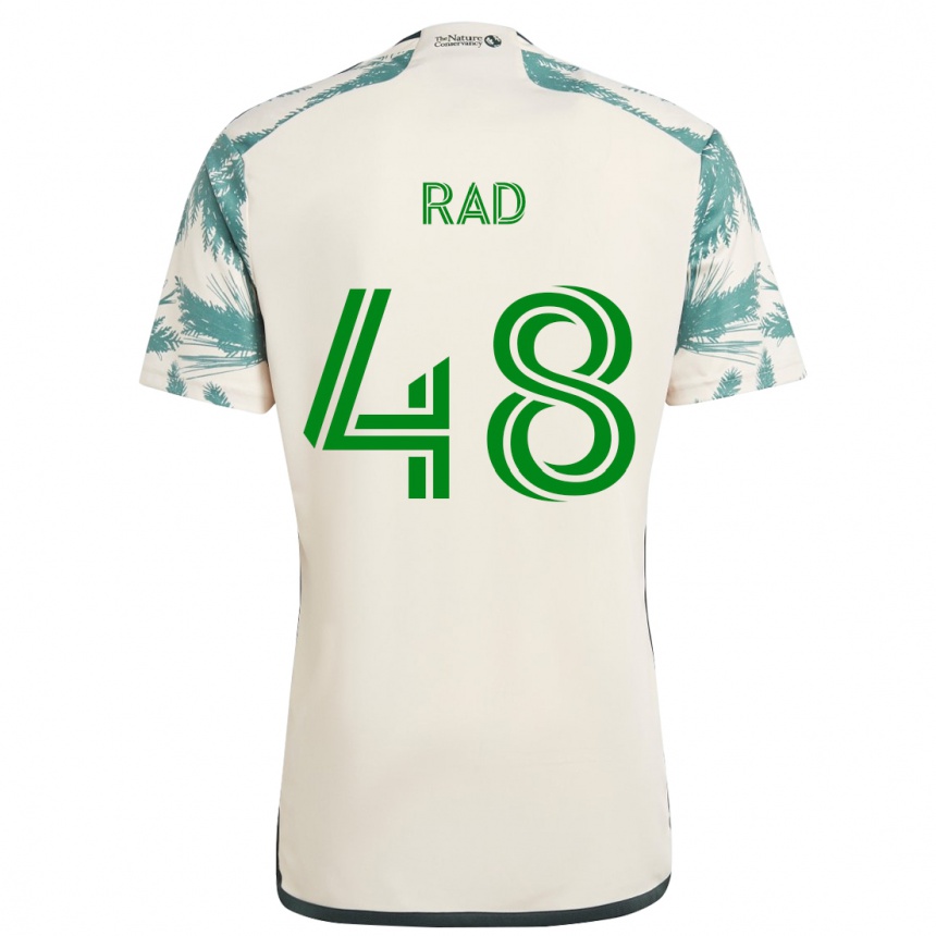 Niño Fútbol Camiseta Kaveh Rad #48 Beige Marrón 2ª Equipación 2024/25