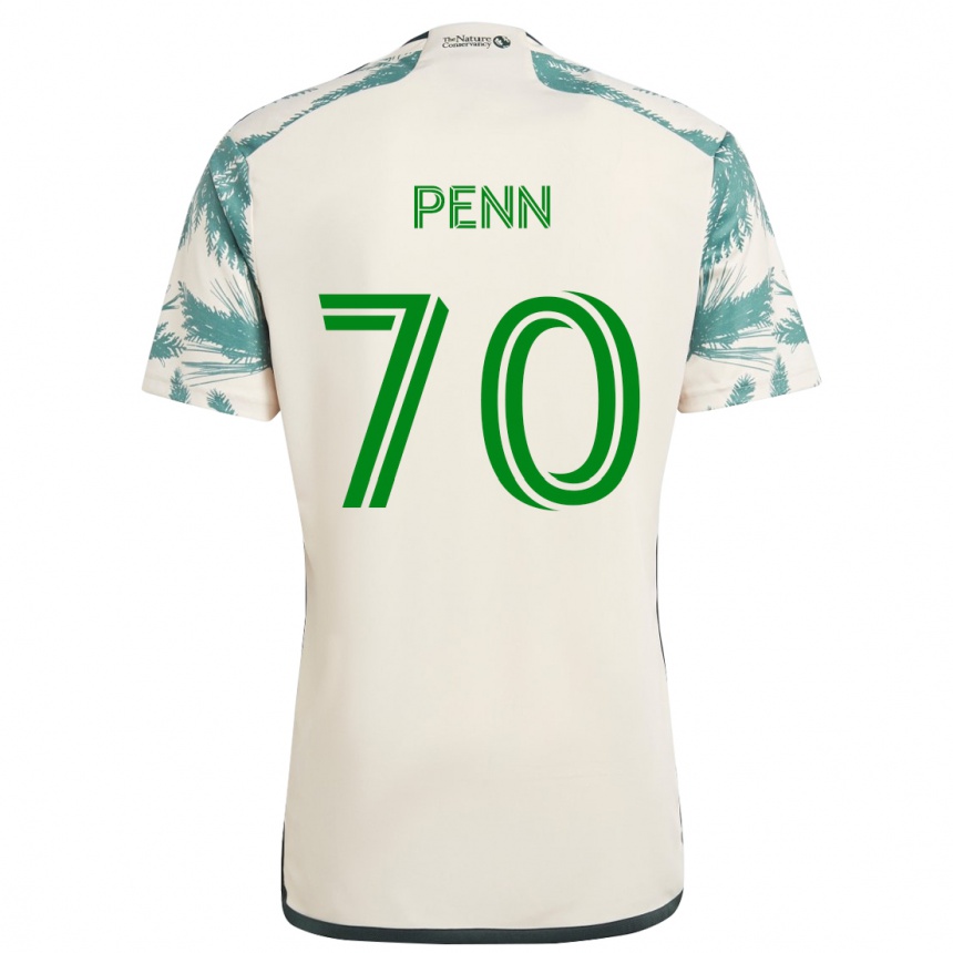 Niño Fútbol Camiseta Josh Penn #70 Beige Marrón 2ª Equipación 2024/25